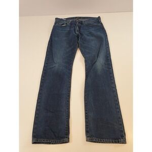 Polo Ralph Lauren Jeans Mens 32x34 Blue Denim Hampton Relaxed Straight Zip Fly